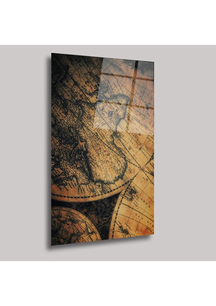 Eski Harita - Cam Tablo - DEG0239 fiyatları