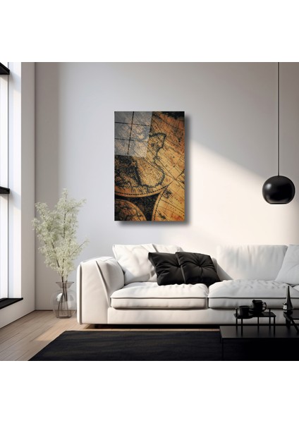 Eski Harita - Cam Tablo - DEG0239 fırsatları