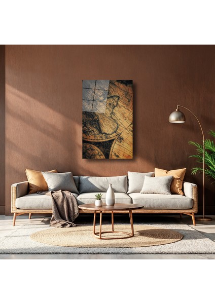 Eski Harita - Cam Tablo - DEG0239 indirimleri