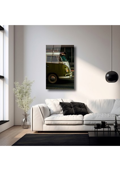 Vintage Volkswagen T1 - Cam Tablo - DEG0267 fırsatları