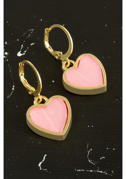 Kalp Polyester Küpe