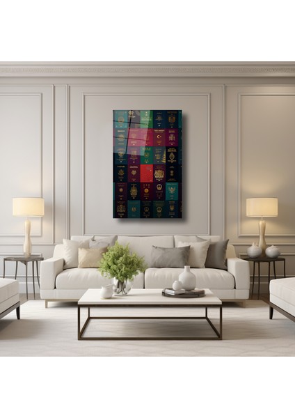 Ülke Pasaportları -Cam Tablo - DEG0262 modelleri