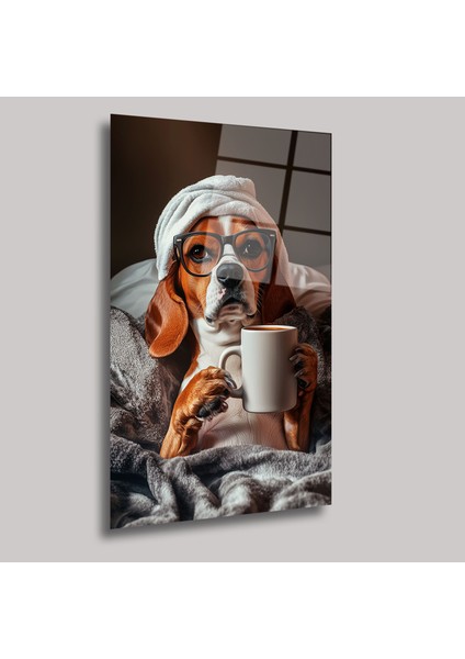 Istirahat Anıdaki Köpek - Cam Tablo - DEG0232 fiyatları
