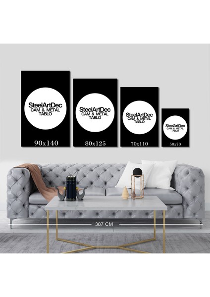 Koi ve Gece Kedisi - Cam Tablo - DEG0206