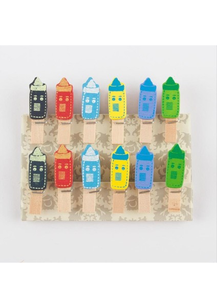 12'li Biberon Figürlü Mandal