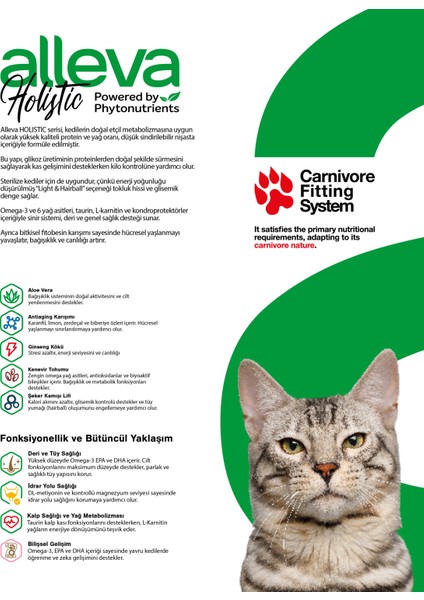 Holistik Tavuk & Ördek Tahılsız Yetişkin & Kısırlaştırılmış Kedi Maması 0,4 kg indirimleri