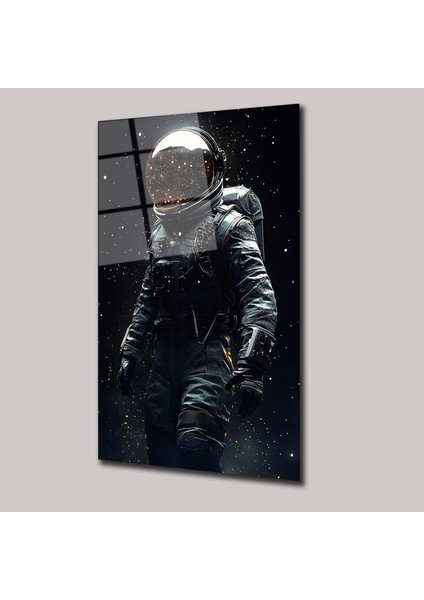 Uzay ve Astronot - Cam Tablo - DEG0190