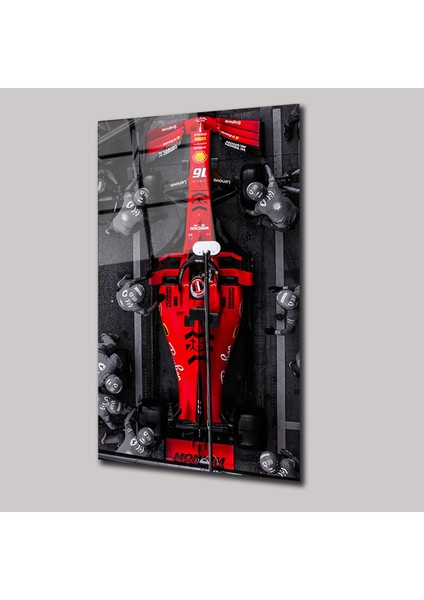 Formula 1 Charles Leclerc Pit stop - Cam Tablo - DEG0127