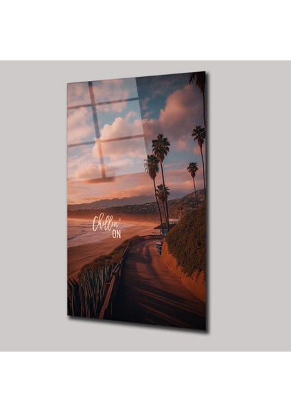 Chill In On - Manzara - Cam Tablo - DEG0246 fiyatları