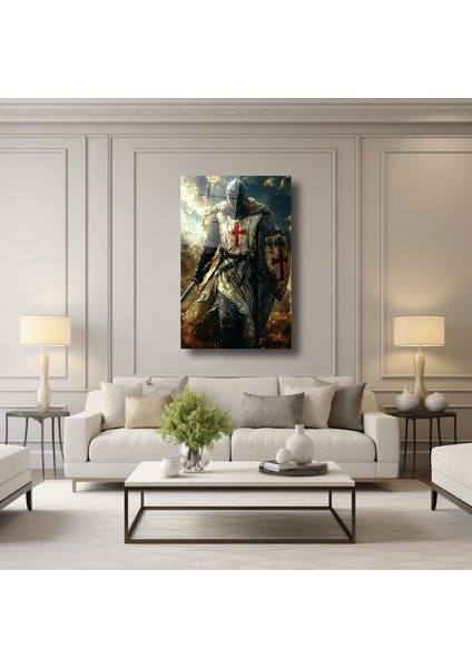 Haçlı Şövalyesi - Cam Tablo - DEG0225 modelleri