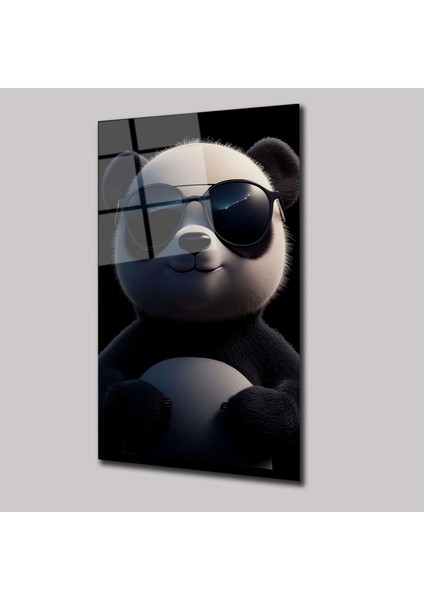Güneş Gözlüklü Panda - Cam Tablo - DEG0198