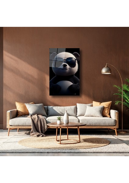 Güneş Gözlüklü Panda - Cam Tablo - DEG0198 indirimleri