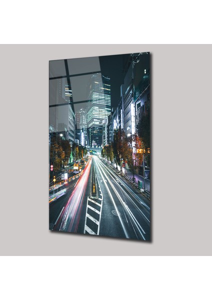 Metropol Işıkları - Cam Tablo - DEG0285