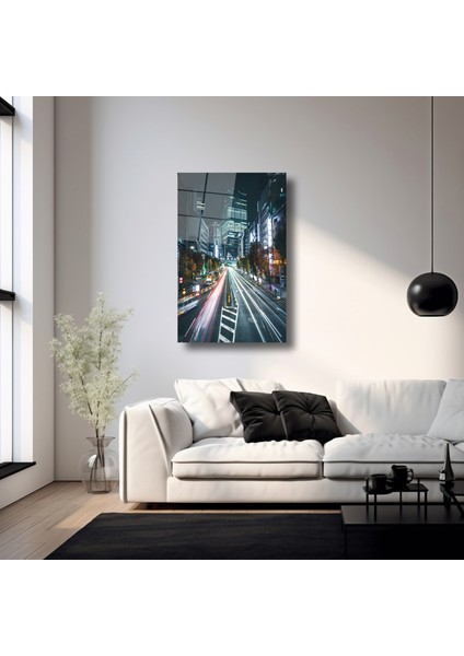 Metropol Işıkları - Cam Tablo - DEG0285 fırsatları