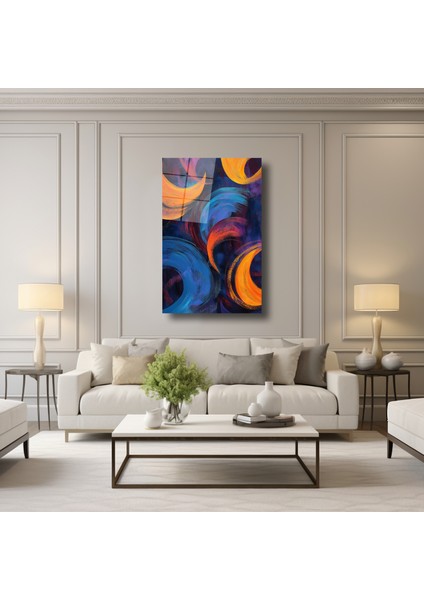 Soyut Renkler Çalışması - Cam Tablo - DEG0140 modelleri