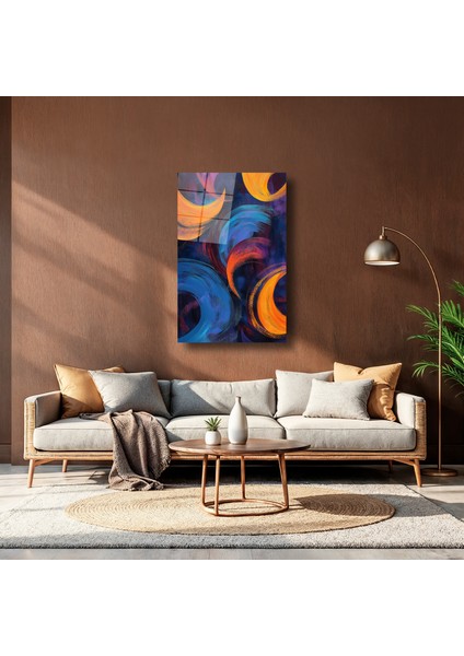 Soyut Renkler Çalışması - Cam Tablo - DEG0140 indirimleri
