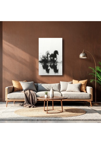 Dualite - Atların Gücü - Cam Tablo - DEG0128 fırsatları