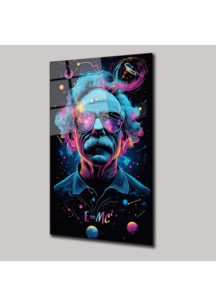 Albert Eınsteın - Cam Tablo - DEG0146