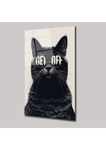 Get Off - Kedi - Cam Tablo - DEG0132