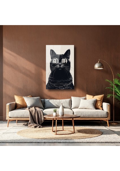 Get Off - Kedi - Cam Tablo - DEG0132 indirimleri