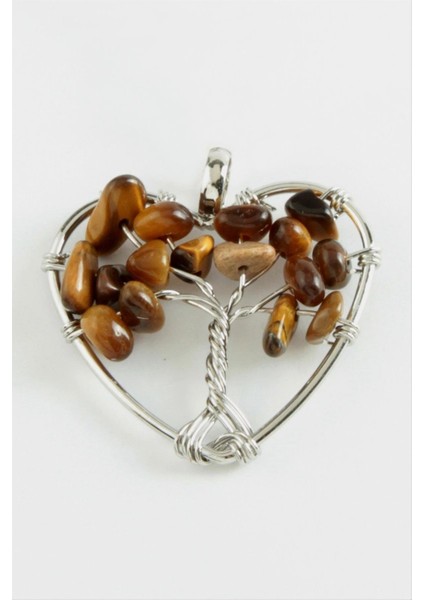 Kaplangözü Kalp Doğaltaş Kolye Ucu