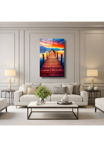 Iskeleden Gün Batımı - Cam Tablo - DEG0168 modelleri