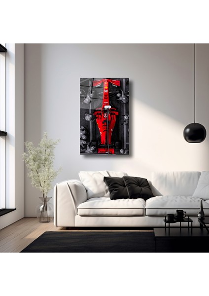 Formula 1 Charles Leclerc Pit stop - Cam Tablo - DEG0127 fırsatları