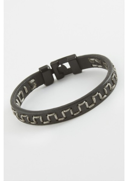 Labirent Kaliteli Suni Deri Bileklik