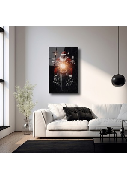 Motorlu Noel Baba - Cam Tablo - DEG0064 modelleri