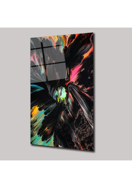 Renklerin Karmaşası- Cam Tablo - DEG0040
