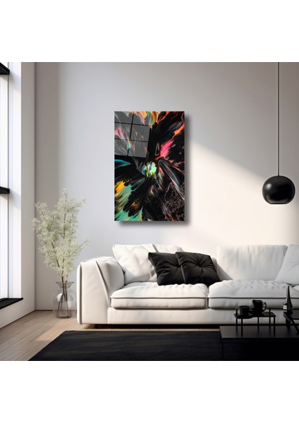 Renklerin Karmaşası- Cam Tablo - DEG0040 fırsatları