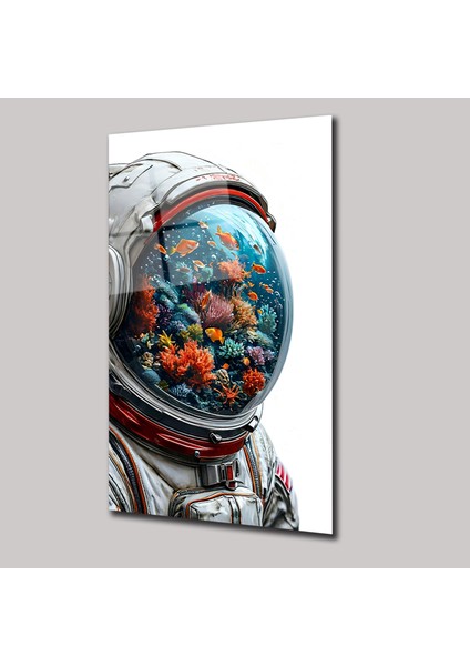 Astronotun Hayali - Cam Tablo - DEG0025