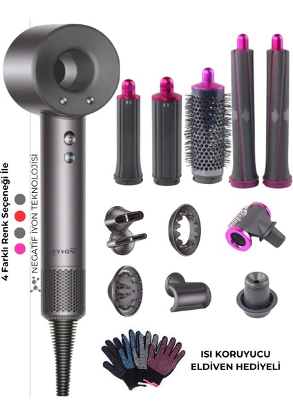 Saç Kurutma ve Şekillendirici Full Set 12IN1