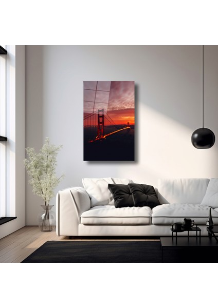 San Francisco Işığı - Cam Tablo - DEG0053 fırsatları