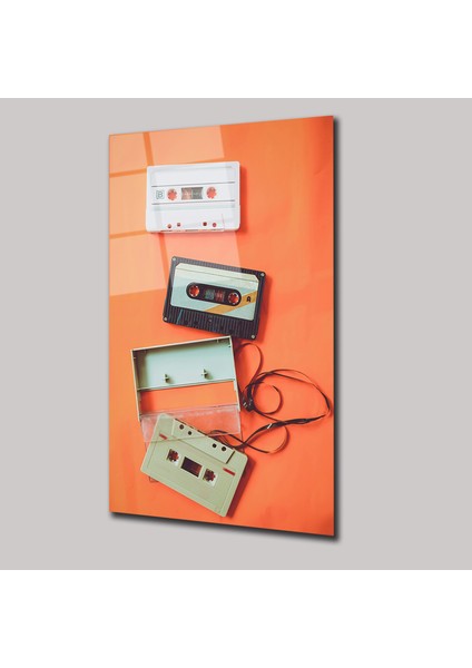 Vintage Kasetler - Cam Tablo - DEG0081