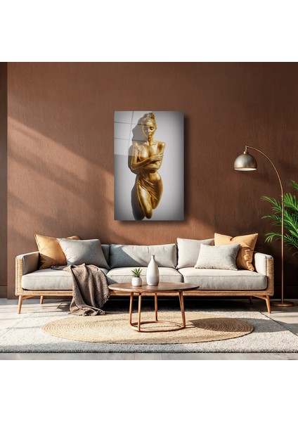 Altın Kadın - Cam Tablo - DEG0061 fırsatları