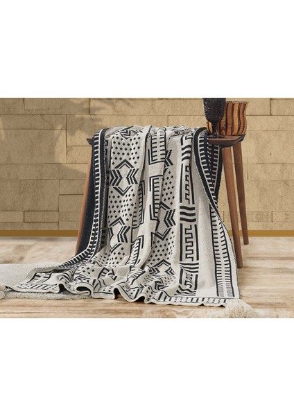 Etna Koltuk Şalı Antrasit / Ekru fiyatları