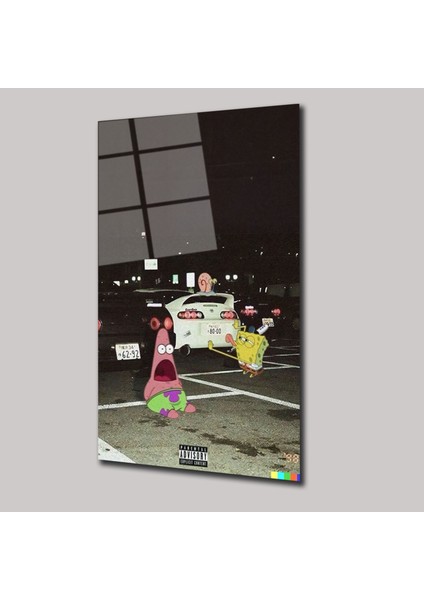 Tokyo Drift Sunger Bob Edıtıon - Cam Tablo - DEG0226