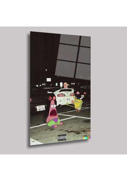 Tokyo Drift Sunger Bob Edıtıon - Cam Tablo - DEG0226 fiyatları