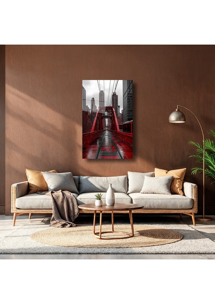 Köprü ve Şehir Manzaralı - Cam Tablo - DEG0035 indirimleri