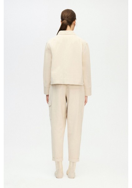 Bej Cepli Pantolon modelleri