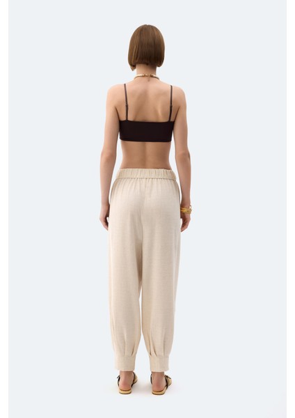 Natürel Keten Slouchy Pantolon fiyatları