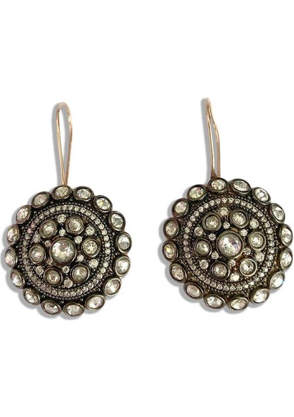 Elmas Montür Modeli Rose Gold Gümüş Küpe fırsatları