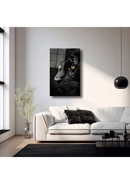 Vahşi Panter - Cam Tablo - DEG0027 fırsatları