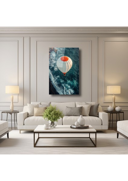 Deniz Üzerinde Uçan Baloon - Cam Tablo - DEG0157 modelleri