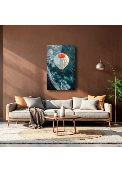 Deniz Üzerinde Uçan Baloon - Cam Tablo - DEG0157 indirimleri