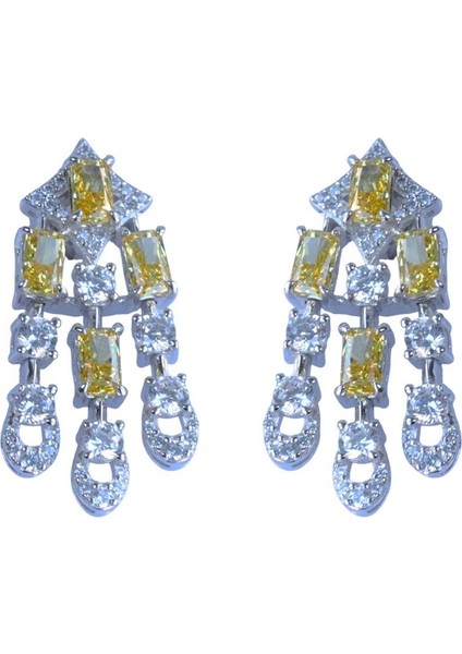 Sitrin Icecut Taşlı Gümüş Küpe fırsatları