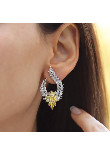 Damla Festival Sitrin Taşlı Gümüş Küpe fiyatları