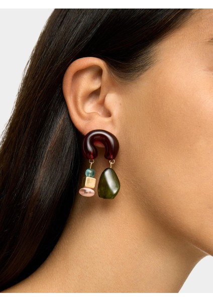 Taş Efektli Uzun Küpe fiyatları