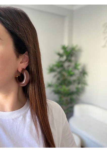 Çelik Renkli Halka Küpe fiyatları